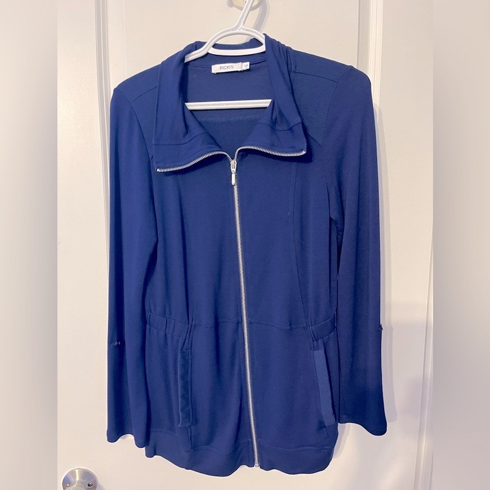 Royal Blue Zip-Up Jacket